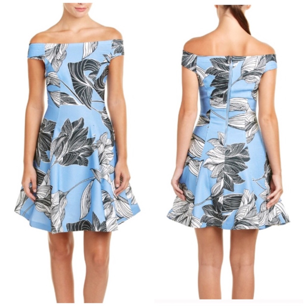 Yoana Baraschi Floral Off the Shoulder Dress